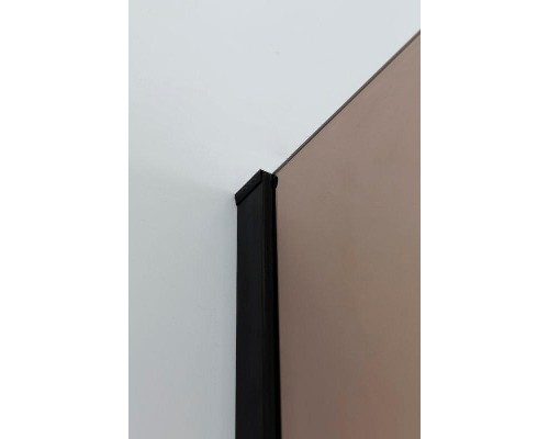 Душевой уголок Cezares Slider 100x100 SLIDER-AH-1-100-90/100-BR-NERO профиль Черный матовый стекло бронзовое