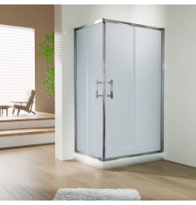 Душевой уголок Esbano ESR-8021C 120х80 ESUGR8021C профиль Хром стекло рифленное