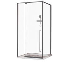 Душевой уголок Esbano 110х90 ESOGA119PSGM профиль Оружейная сталь стекло прозрачное