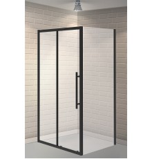 Душевой уголок Esbano Flex 110x90 ESOGF119PSB профиль Черный стекло прозрачное