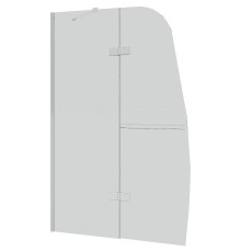 Шторка на ванну Grossman 100 GR-102/1 профиль Хром стекло прозрачное