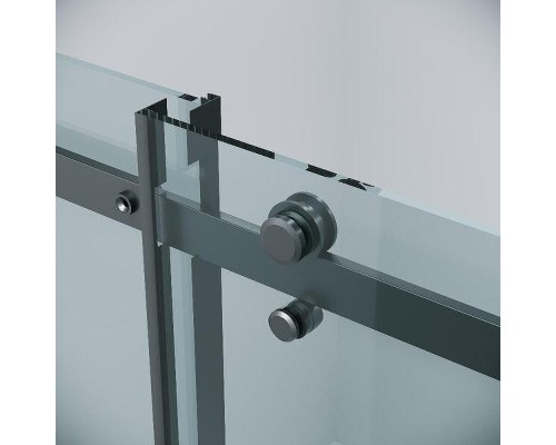 Душевая дверь Grossman Classic 150 100.K33.04.150.21.00 профиль Черный матовый стекло прозрачное