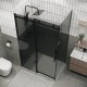 Душевая стенка Grossman Classic 80 200.K33.04.80.21.10 профиль Черный матовый стекло тонированное