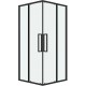 Душевой уголок Grossman Cosmo 90х90 300.K33.02.9090.21.00 профиль Черный матовый стекло прозрачное