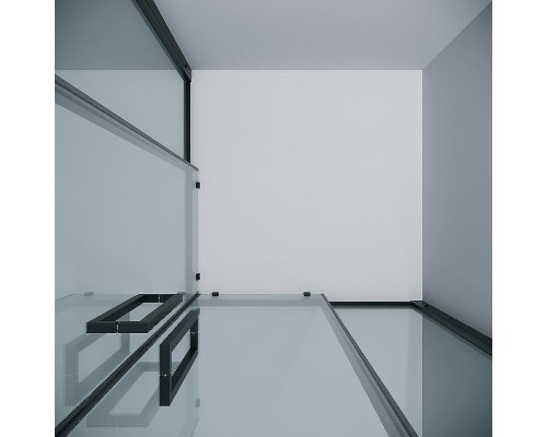 Душевой уголок Grossman Cosmo 90х90 300.K33.02.9090.21.00 профиль Черный матовый стекло прозрачное