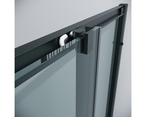 Душевой уголок Grossman Cosmo 90х90 300.K33.02.9090.21.00 профиль Черный матовый стекло прозрачное
