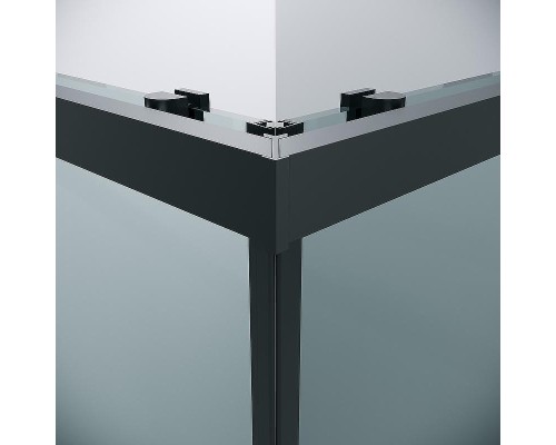 Душевой уголок Grossman Cosmo 90х90 300.K33.02.9090.21.00 профиль Черный матовый стекло прозрачное