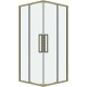 Душевой уголок Grossman Cosmo 80х80 300.K33.02.8080.32.00 профиль Золото сатин стекло прозрачное