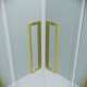 Душевой уголок Grossman Cosmo 80х80 300.K33.02.8080.32.00 профиль Золото сатин стекло прозрачное