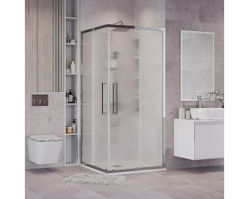 Душевой уголок Grossman Cosmo 90х90 300.K33.02.9090.10.02 профиль Хром стекло шиншилла