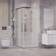 Душевой уголок Grossman Cosmo 90х90 300.K33.02.9090.10.02 профиль Хром стекло шиншилла