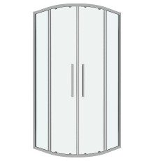 Душевой уголок Grossman Cosmo 100х100 301.K33.02.1010.10.00 профиль Хром стекло прозрачное