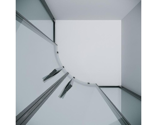 Душевой уголок Grossman Cosmo 100х100 301.K33.02.1010.42.00 профиль Графит сатин стекло прозрачное