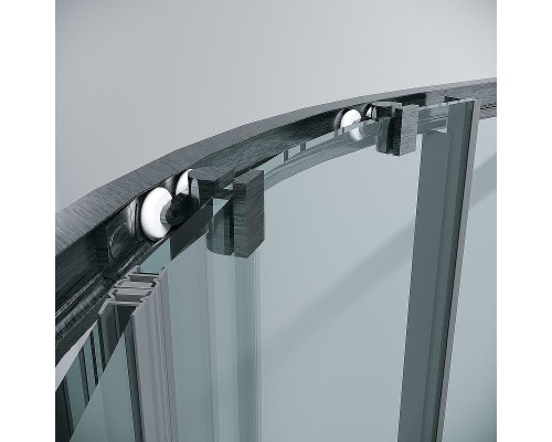 Душевой уголок Grossman Cosmo 100х100 301.K33.02.1010.42.00 профиль Графит сатин стекло прозрачное