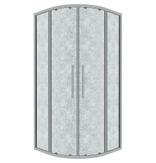 Душевой уголок Grossman Cosmo 100х100 301.K33.02.1010.10.02 профиль Хром стекло шиншилла