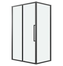 Душевой уголок Grossman Cosmo 120х80 120.K33.02.1280.21.00 профиль Черный матовый стекло прозрачное