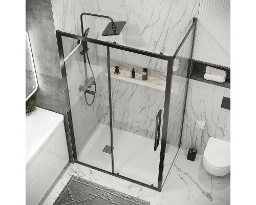 Душевой уголок Grossman Cosmo 110х80 120.K33.02.1180.42.00 профиль Графит сатин стекло прозрачное