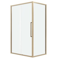 Душевой уголок Grossman Cosmo 120х80 120.K33.02.1280.32.00 профиль Золото сатин стекло прозрачное