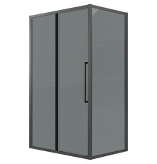 Душевой уголок Grossman Cosmo 120х80 120.K33.02.1280.21.10 профиль Черный матовый стекло тонированное
