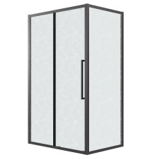 Душевой уголок Grossman Cosmo 120х90 120.K33.02.1290.21.02 профиль Черный матовый стекло шиншилла