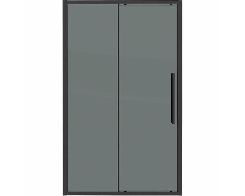 Душевая дверь Grossman Cosmo 130 100.K33.02.130.21.10 профиль Черный матовый стекло тонированное