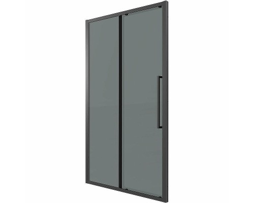 Душевая дверь Grossman Cosmo 130 100.K33.02.130.21.10 профиль Черный матовый стекло тонированное