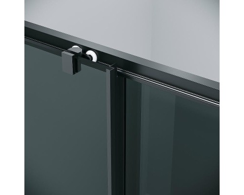 Душевая дверь Grossman Cosmo 130 100.K33.02.130.21.10 профиль Черный матовый стекло тонированное