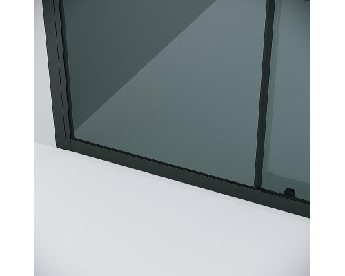 Душевая дверь Grossman Cosmo 130 100.K33.02.130.21.10 профиль Черный матовый стекло тонированное