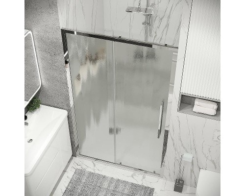 Душевая дверь Grossman Cosmo 130 100.K33.02.130.10.02 профиль Хром стекло шиншилла