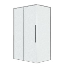 Душевой уголок Grossman Galaxy 100x100 L 120.K33.01.1010.10.02 профиль Хром стекло шиншилла