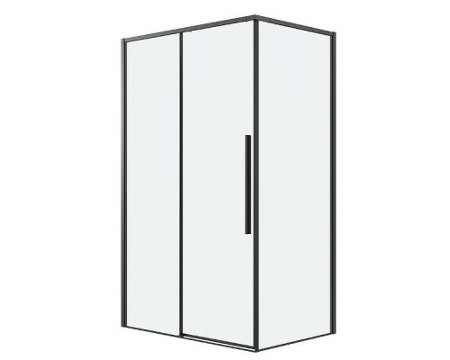 Душевой уголок Grossman Galaxy 120x100 120.K33.01.1210.21.00 профиль Черный матовый стекло прозрачное