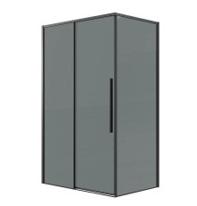 Душевой уголок Grossman Galaxy 110x100 120.K33.01.1110.21.10 профиль Черный матовый стекло тонированное