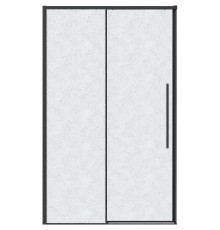 Душевая дверь Grossman Galaxy 100 100.K33.01.100.21.02 профиль Черный матовый стекло шиншилла