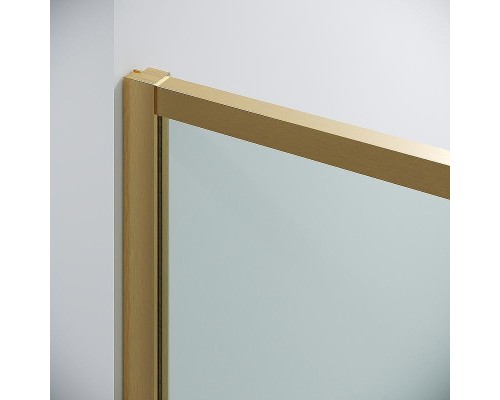 Душевая дверь Grossman Galaxy 110 100.K33.01.110.32.00 профиль Золото сатин стекло прозрачное