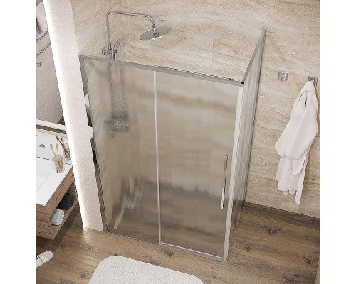 Душевая стенка Grossman Galaxy 80 200.K33.01.80.10.02 профиль Хром стекло шиншилла