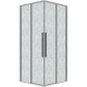 Душевой уголок Grossman Galaxy 80х80 300.K33.01.8080.10.02 профиль Хром стекло шиншилла