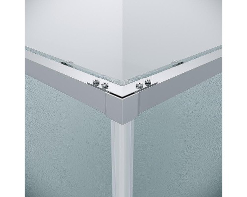 Душевой уголок Grossman Galaxy 80х80 300.K33.01.8080.10.02 профиль Хром стекло шиншилла