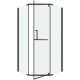 Душевой уголок Grossman Pragma 100х100 302.K33.03.1010.42.00 профиль Графит сатин стекло прозрачное