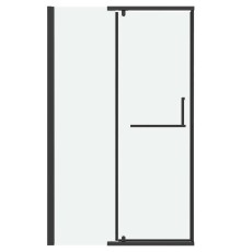 Душевая дверь Grossman Pragma 120 100.K33.03.120.21.00 профиль Черный матовый стекло прозрачное
