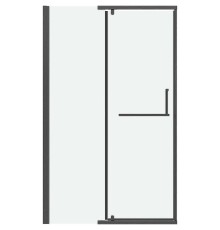 Душевая дверь Grossman Pragma 120 100.K33.03.120.42.00 профиль Графит сатин стекло прозрачное