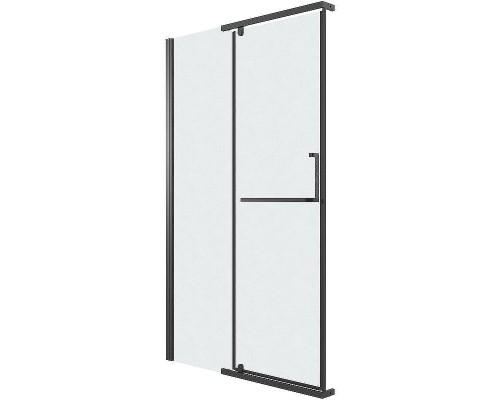 Душевая дверь Grossman Pragma 120 100.K33.03.120.21.02 профиль Черный матовый стекло шиншилла