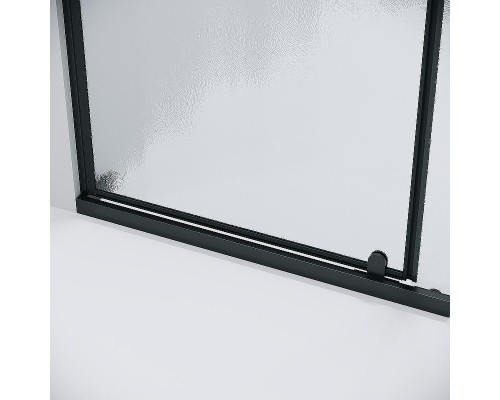 Душевая дверь Grossman Pragma 120 100.K33.03.120.21.02 профиль Черный матовый стекло шиншилла