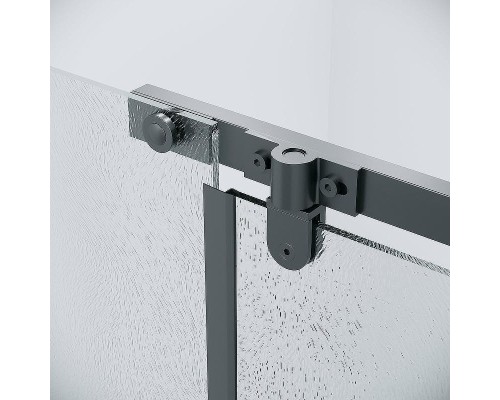 Душевой уголок Grossman Pragma 120х90 120.K33.03.1290.21.02 профиль Черный матовый стекло шиншилла