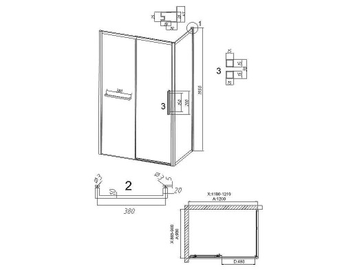 Душевой уголок Grossman Style 120х90 120.K33.05.1290.10.00 профиль Хром стекло прозрачное