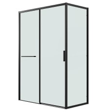 Душевой уголок Grossman Style 110х90 120.K33.05.1190.21.00 профиль Черный матовый стекло прозрачное