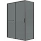 Душевой уголок Grossman Style 110х70 120.K33.05.1170.21.10 профиль Черный матовый стекло тонированное