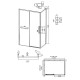 Душевой уголок Grossman Style 120х70 120.K33.05.1270.21.10 профиль Черный матовый стекло тонированное