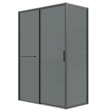 Душевой уголок Grossman Style 110х90 120.K33.05.1190.21.10 профиль Черный матовый стекло тонированное