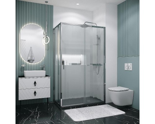 Душевой уголок Grossman Style 120х70 120.K33.05.1270.10.02 профиль Хром стекло шиншилла