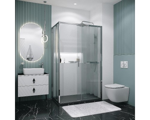 Душевой уголок Grossman Style 120х70 120.K33.05.1270.10.02 профиль Хром стекло шиншилла